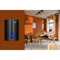 Stijlvolle zwarte of witte draadloze deurbel Malatec